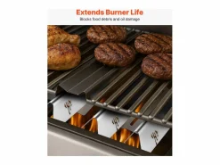 Materiales Y Utensilios De Cocina|Barras de Cubrequemadores y Difusor SucceBuy de Calor para Barbacoa 7PCs, Deflector de Grasa para Quemador 44,6 cm, para Barbacoas Weber Genesis Serie 300