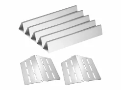 Materiales Y Utensilios De Cocina|Barras de Cubrequemadores y Difusor SucceBuy de Calor para Barbacoa 7PCs, Deflector de Grasa para Quemador 44,6 cm, para Barbacoas Weber Genesis Serie 300