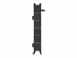 Barrera de Seguridad SucceBuy Extensible de 190 x 131 cm, Puerta de Tijera Simple, Bloqueable y Retráctil, de Acero Sólido, para Entrada, Garaje Negro Discount