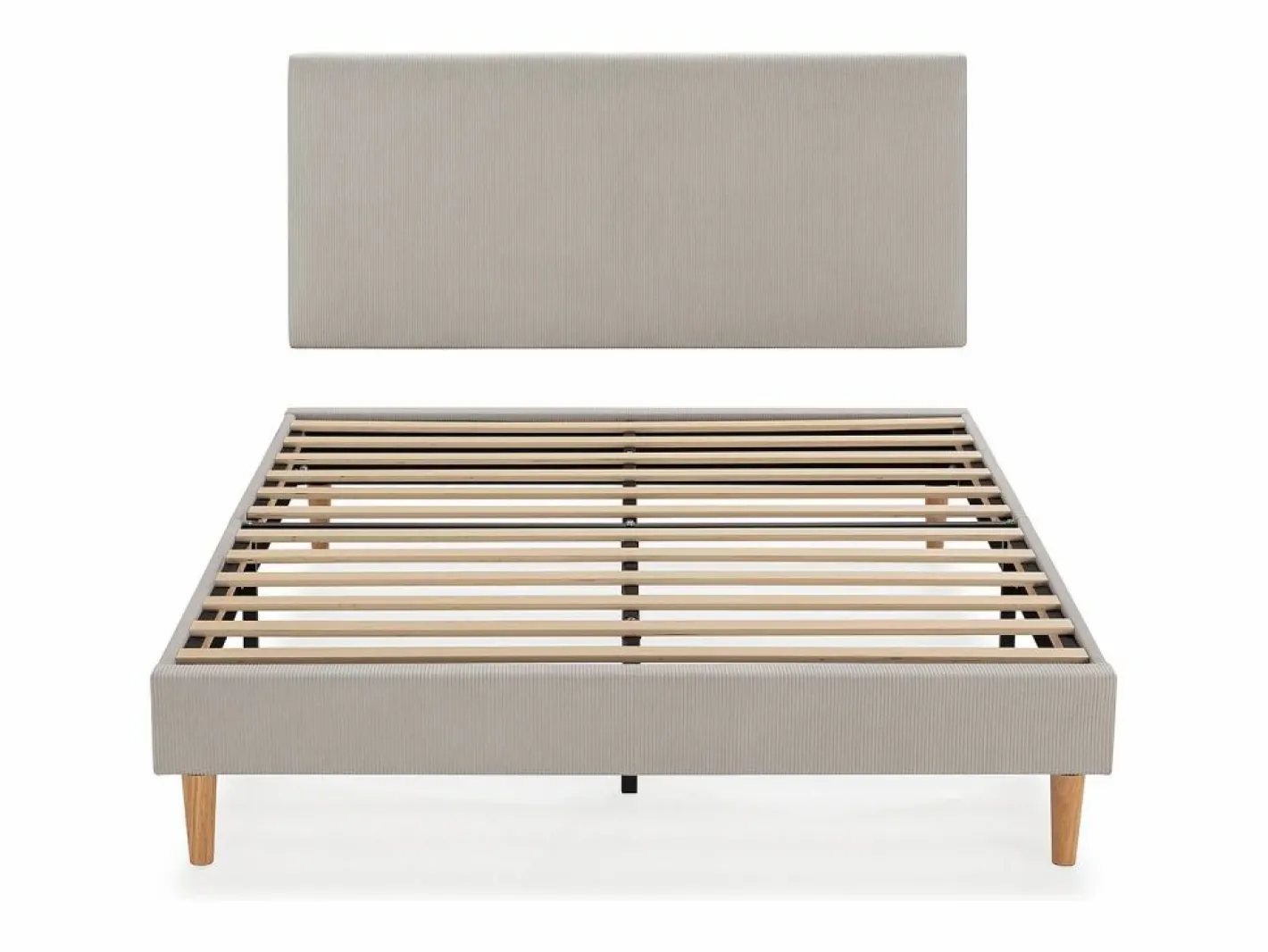 VS Venta-stock Somier Tapizado|Somier - 160X200Cm|Base tapizada + cabecero Bari 150x190 cm