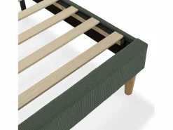 VS Venta-stock Somier Tapizado|Somier - 140X190Cm|Base tapizada + cabecero Bari 140x190 cm