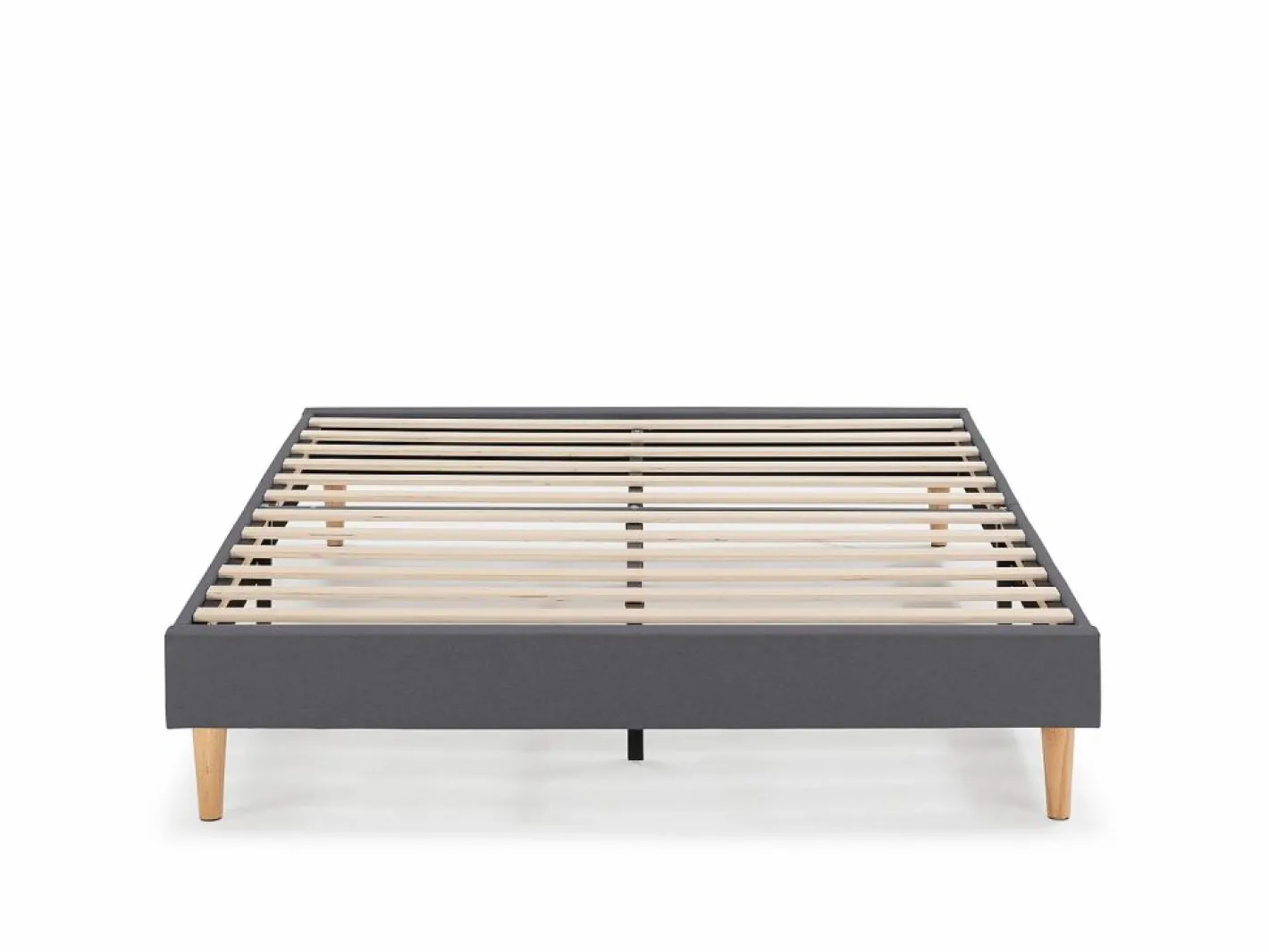 VS Venta-stock Somier - 160X200Cm|Base tapizada Aura 160x200 cm Gris Oscuro