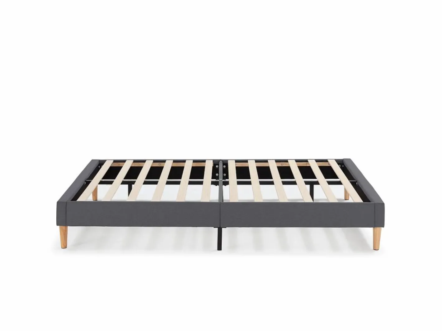 VS Venta-stock Somier - 160X200Cm|Base tapizada Aura 160x200 cm Gris Oscuro
