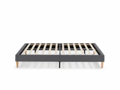 Base tapizada Aura 150x190 cm Gris Oscuro^VS Venta-stock New