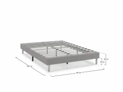 VS Venta-stock Somier Tapizado|Somier - 160X200Cm|Base tapizada Aura 160x200 cm