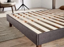 Base De Cama De Láminas|Base Tapizada Con Patas | Medidas 135x190 | Base francesa Descansin | Lujo a tu Alcance