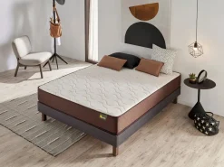 Base De Cama De Láminas|Base Tapizada Con Patas | Medidas 135x190 | Base francesa Descansin | Lujo a tu Alcance