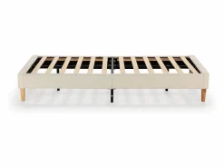 VS Venta-stock Somier - 90X190Cm|Base tapizada Niebla 90x190 cm tela borreguito