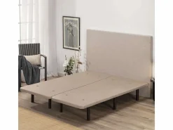 Somier - 160X200Cm|Base Tapizada 160x200 Beig - Nalui