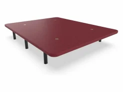 Base Tapizada 90x190 - Nalui Granate Discount