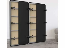 Base Tapizada 140x190 - Nalui Negro Hot