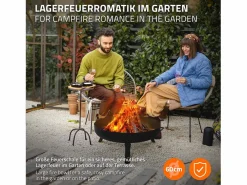 Basero brasero acero con 3 patas plegables barbacoa chimenea Ø60x27cm^ECD Germany