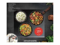 Arthur Martin Batería de cocina - Aluminio - Antiadherente - 20 piezas Multicolor Best