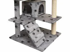 Bellmead Rascador para gatos poste rascador de sisal 125 cm huellas^Garden Furniture Outlet