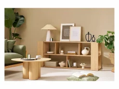 Miliboo Biblioteca baja roble L168 cm MUSSO Color natural claro Best