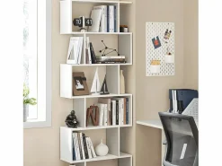 Biblioteca blanca de 6 niveles - L70 x H190,5 cm^Calicosy Clearance