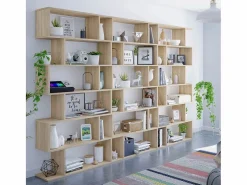 Calicosy Biblioteca con 6 compartimentos - A192 cm - Athena Color natural claro Discount