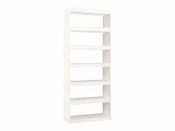 Librería|Biblioteca Estantería - divisor espacios madera pino 80x30x199,5 cm ES66846