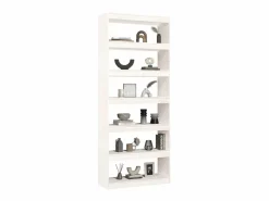 Librería|Biblioteca Estantería - divisor espacios madera pino 80x30x199,5 cm ES66846