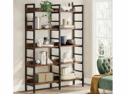 Biblioteca, Estantería de oficina de 5 niveles, Estantería de pie, Biblioteca abierta, Grande, Estilo industrial, 180 x 80 x 30 cm^Tribesigns Hot