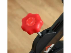 Bicicleta Estática|Bicicleta estática con pantalla LCD, asiento regulable y resistencia regulable, acero, color negro (85x46x114cm)
