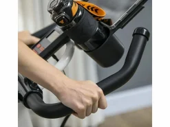 Bicicleta estática con resistencia ajustable, ABS, color blanco/negro, volante de inercia de 8 kg (103x53x114cm)^ Best