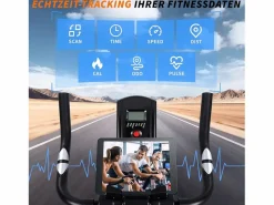Bicicleta estática magnética con pantalla LCD y soporte para tableta - Bicicleta estática para el hogar^NETTLIFE Outlet