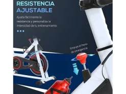 Bicicleta estática 103x53x114 cm^Homcom