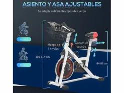 Bicicleta estática 103x53x114 cm^Homcom