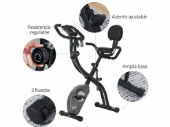 Bicicleta estática 107x53x107 cm^Homcom Best