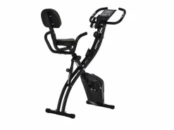 Bicicleta estática plegable 2 en 1, 8 niveles de resistencia magnética, acero, color negro (105 x 48 x 118 cm) Discount