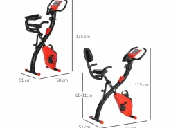 Bicicleta estática 97x51x115 cm^Homcom Clearance