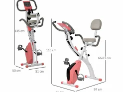 Homcom Bicicleta Estática|Bicicleta estática 97x51x115 cm