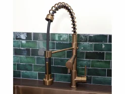 Essebagno Big Pro Mezclador de fregadero con rociador móvil cobre cepillado Cobrizo Outlet