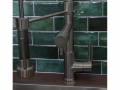 Big Pro Mezclador de fregadero con rociador móvil metalizado^Essebagno Hot