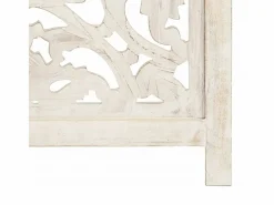 vidaxl Biombo|Biombo 3 paneles tallado a mano madera mango 120x165 cm