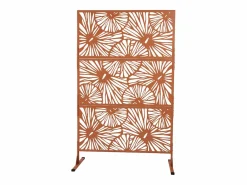 OZAIA Cercados Y Ocultación|Biombo de exterior diseño floral de metal - L116 x Alt. 188 cm - - VENGY