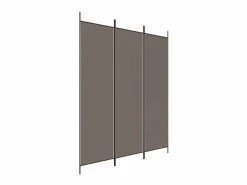 Biombo divisor de 3 paneles de tela 150x200 cm ES181735 Gris antracita Discount