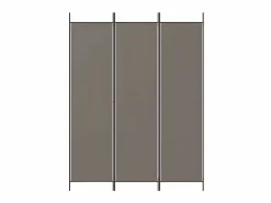 Biombo divisor de 3 paneles de tela 150x200 cm ES181735 Gris antracita Discount