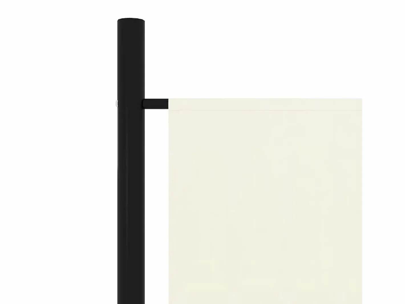 Biombo divisor de 3 paneles 150x180 cm ES291157 Blanco