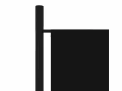 Biombo divisor de 4 paneles 200x180 cm ES200897 Negro Sale