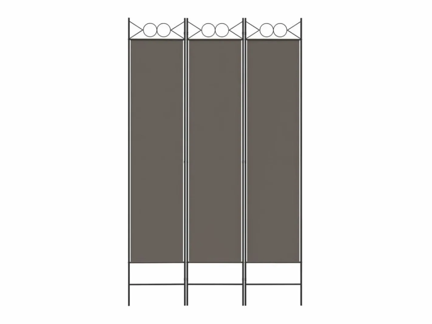 Biombo|Biombo divisor de 3 paneles de tela 120x200 cm ES753659