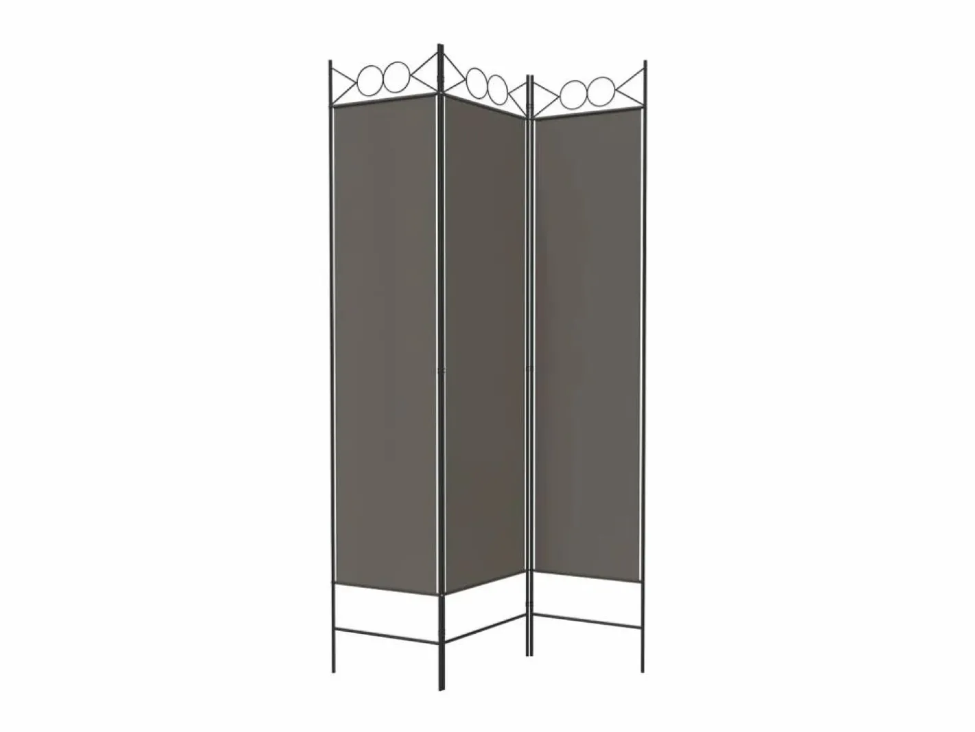 Biombo|Biombo divisor de 3 paneles de tela 120x200 cm ES753659