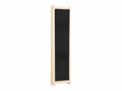 Biombo divisor de 5 paneles de tela 200x170x4 cm ES397456 Negro Online