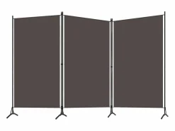 Biombo|Biombo divisor de 3 paneles antracita 260x180 cm ES621302