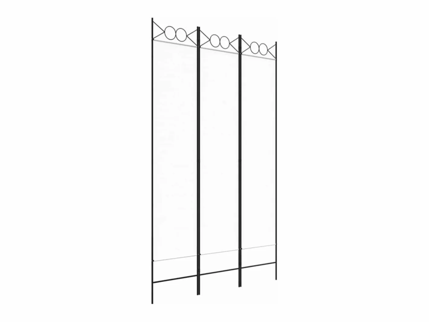Biombo divisor de 3 paneles de tela 120x200 cm ES567724^ Hot