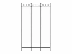 Biombo divisor de 3 paneles de tela 120x200 cm ES567724^ Hot