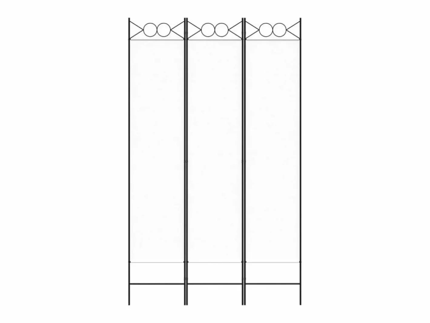 Biombo divisor de 3 paneles de tela 120x200 cm ES567724^ Hot
