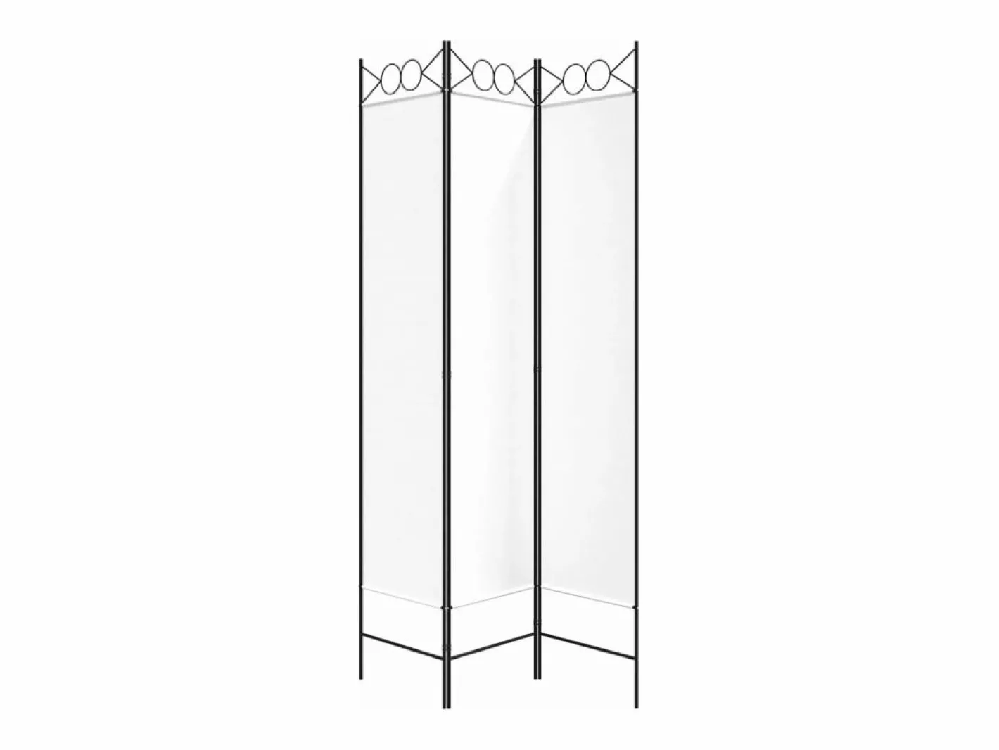 Biombo divisor de 3 paneles de tela 120x200 cm ES567724^ Hot