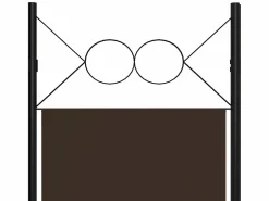 Biombo|Biombo divisor de 6 paneles marrón 240x180 cm ES403632